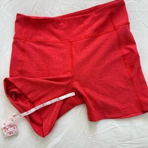 Outdoor Voices 5” Inseam Red/Pink Bike Shorts